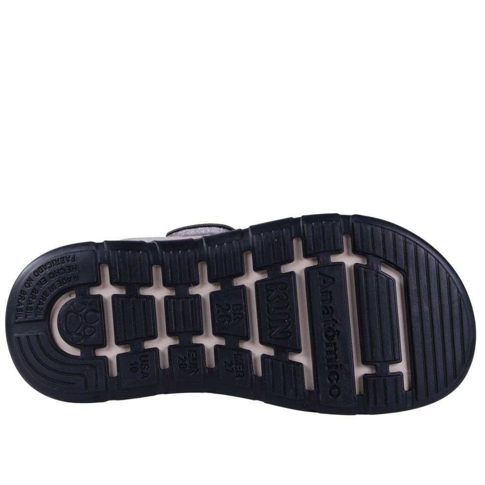 Sandália Infantil Menino Klin 476234 Preto/Areia Cinza 3