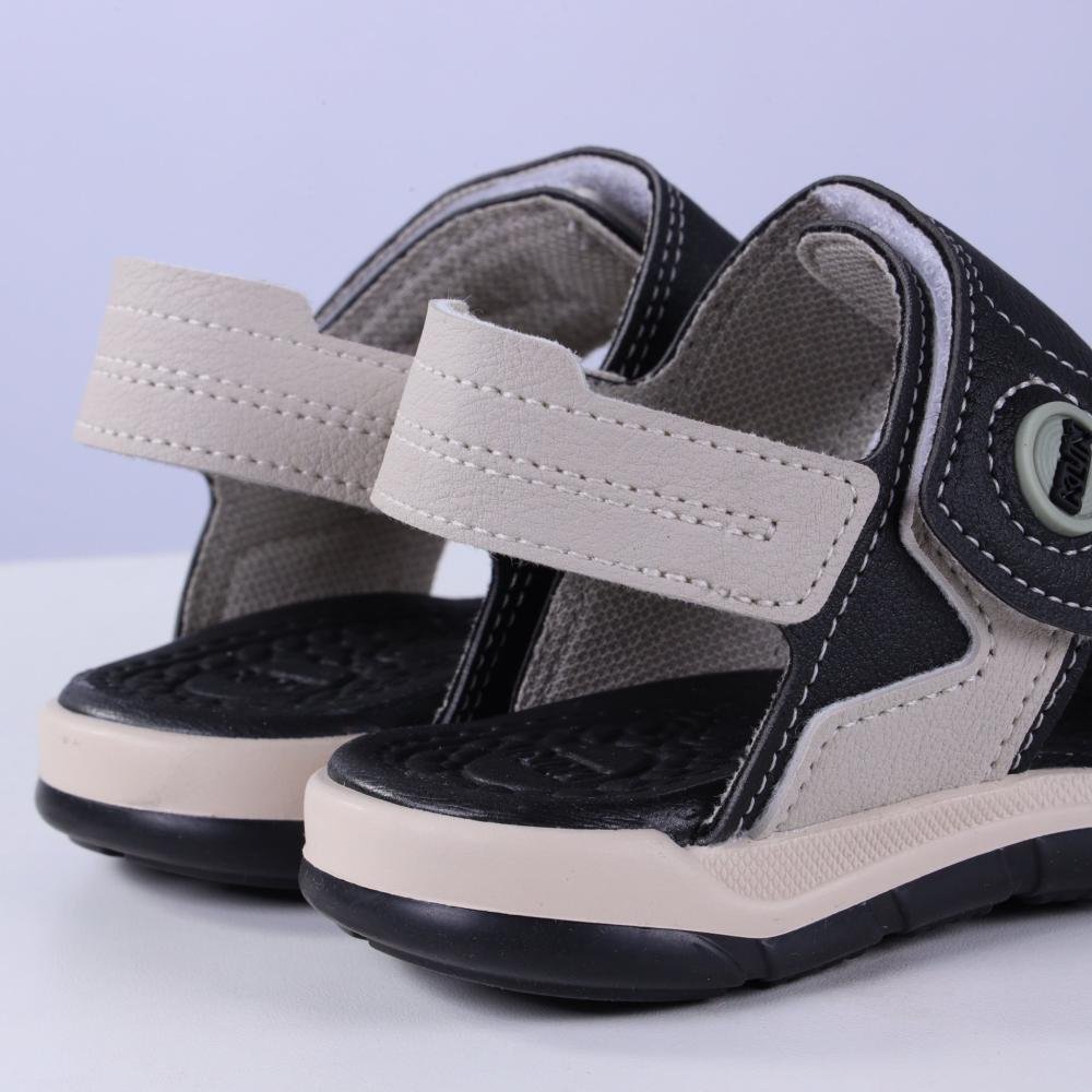 Sandália Infantil Menino Klin 476234 Preto/Areia Cinza 6