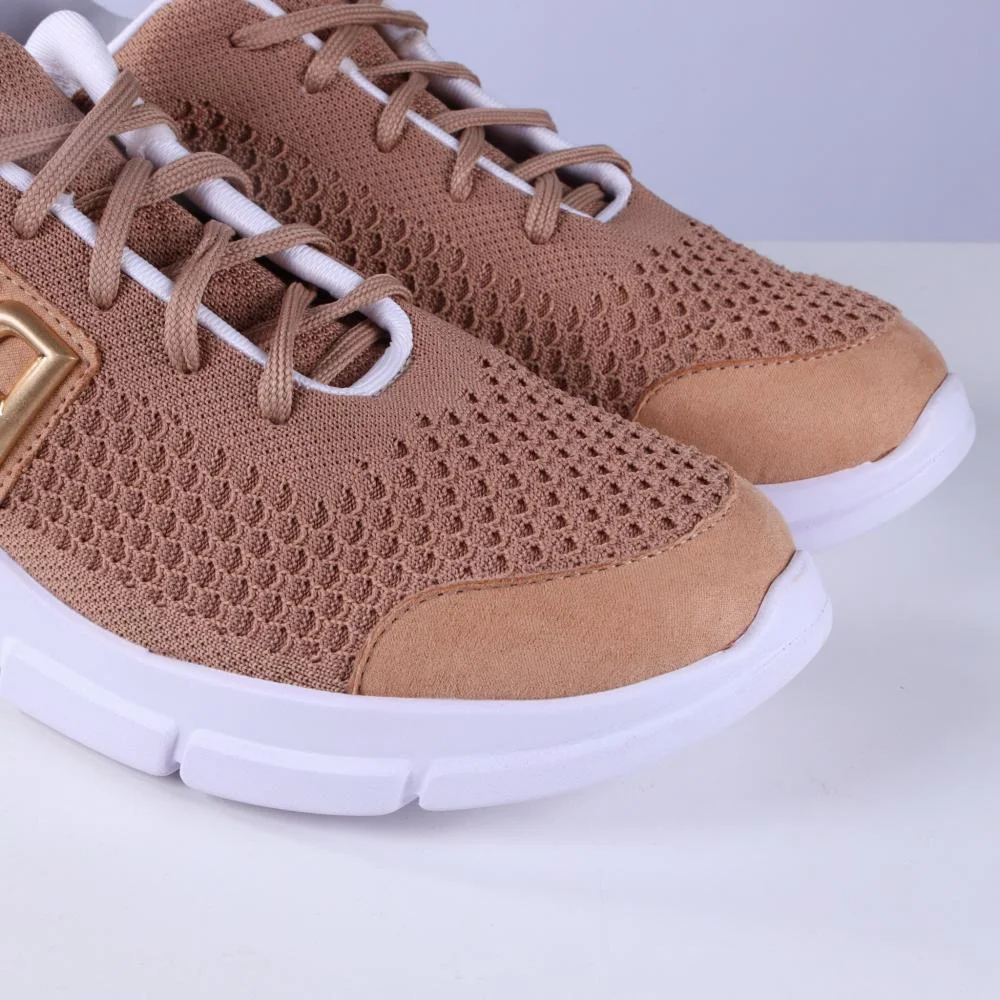 Tênis Feminino Casual Lança Perfume 537te001194 Camel Bege 2