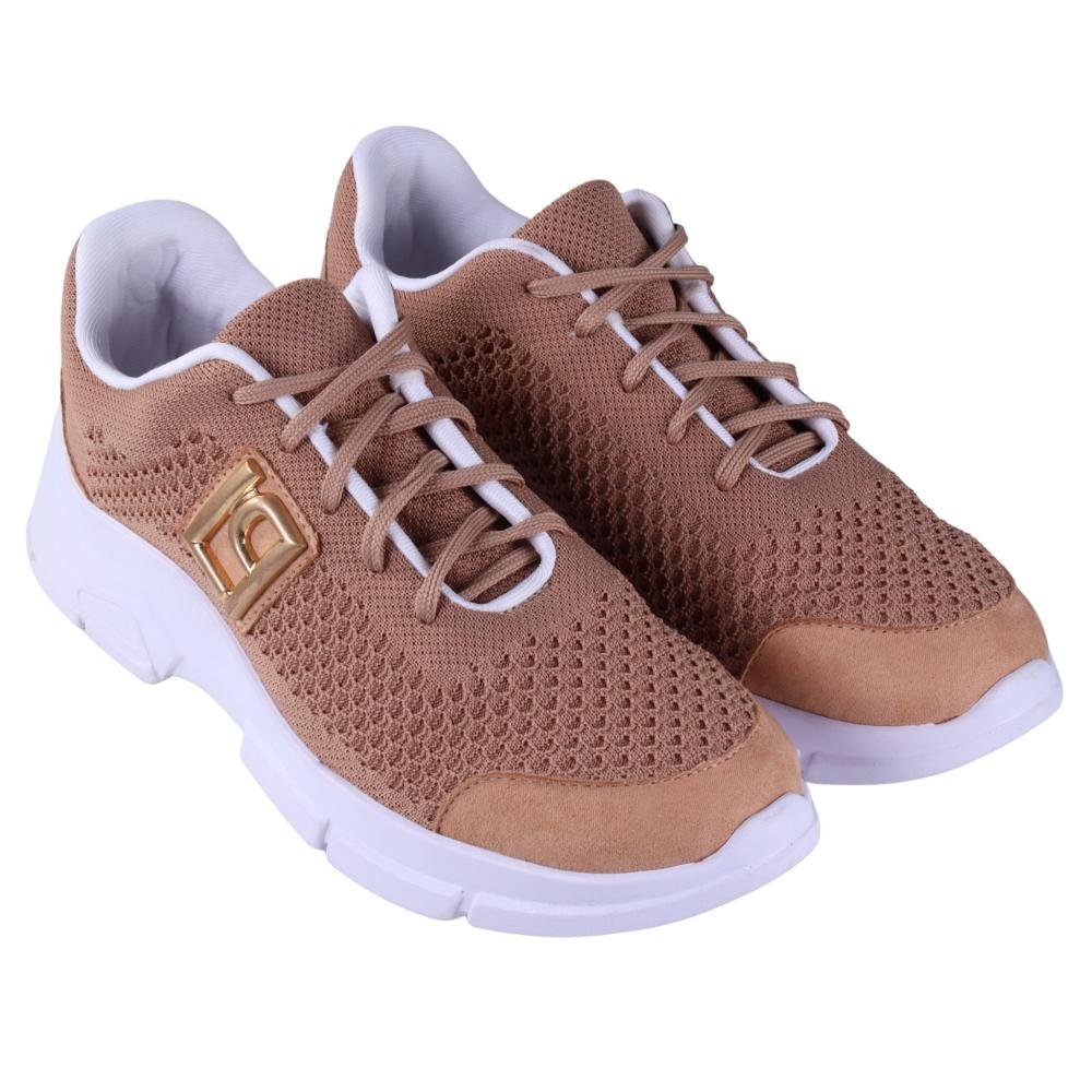 Tênis Feminino Casual Lança Perfume 537te001194 Camel Bege 3