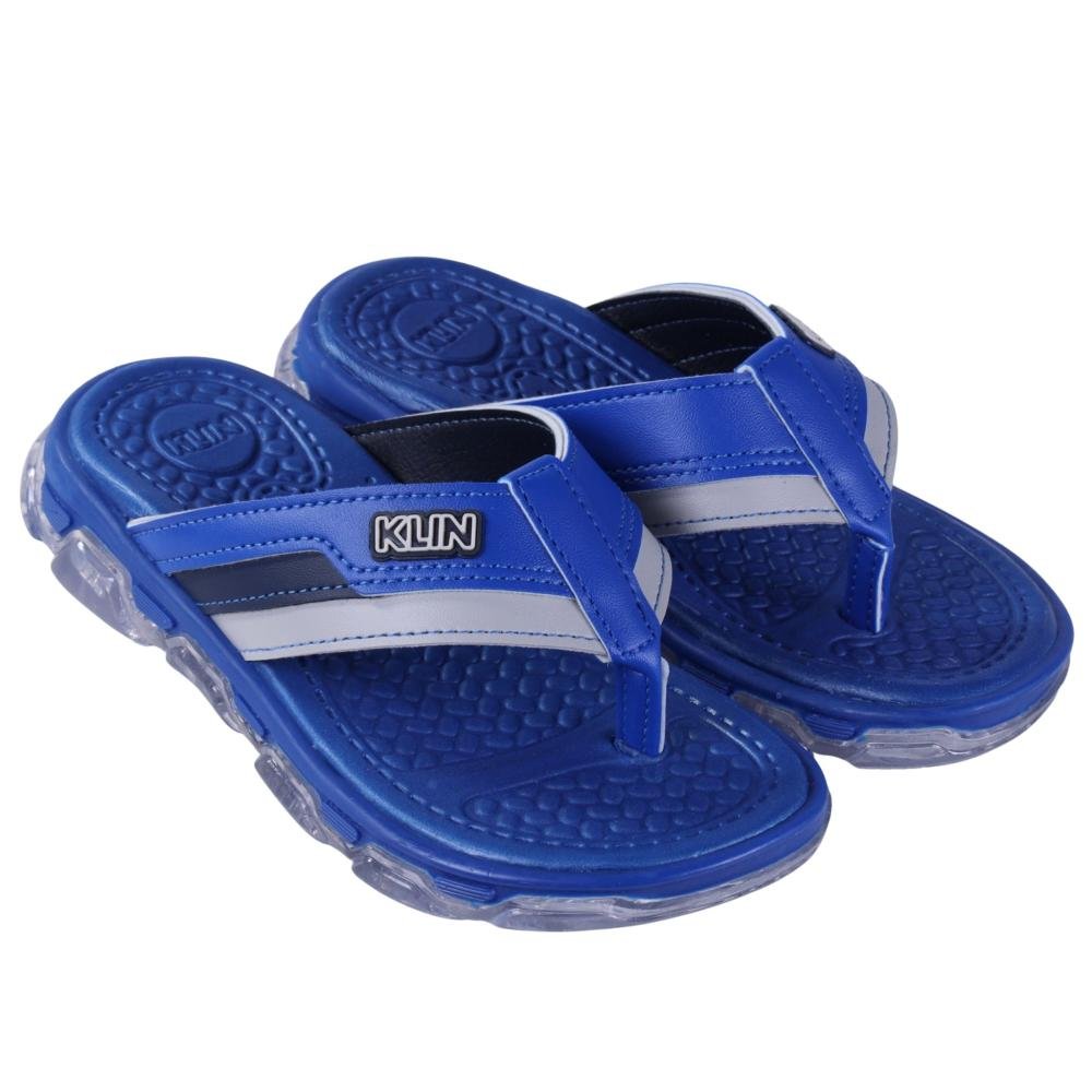 Chinelo Infantil Masculino com Luzes Klin 132077 Royal Azul 2