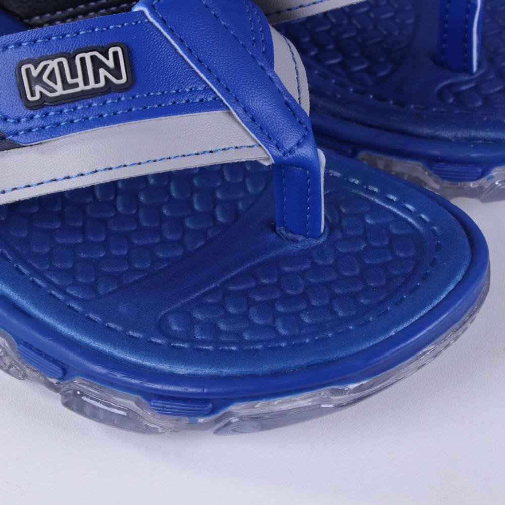 Chinelo Infantil Masculino com Luzes Klin 132077 Royal Azul 4