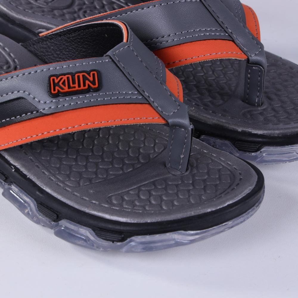 Chinelo Infantil Masculino com Luzes Klin 132077 Preto/Grafite Cinza 3