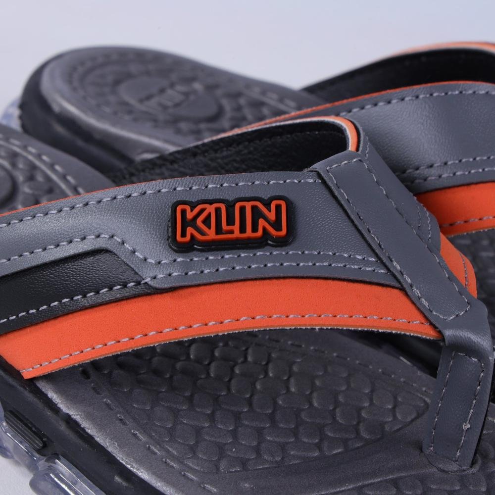 Chinelo Infantil Masculino com Luzes Klin 132077 Preto/Grafite Cinza 4