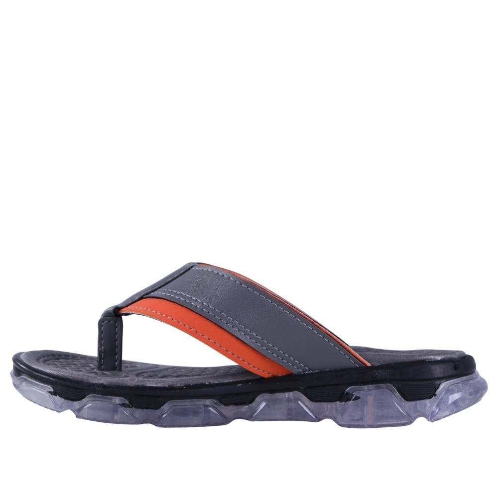 Chinelo Infantil Masculino com Luzes Klin 132077 Preto/Grafite Cinza 8