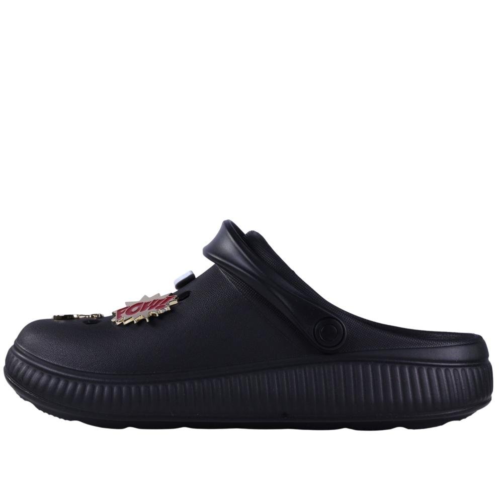 Babuche Feminina Moleca 5832.101 Preto Preto 8