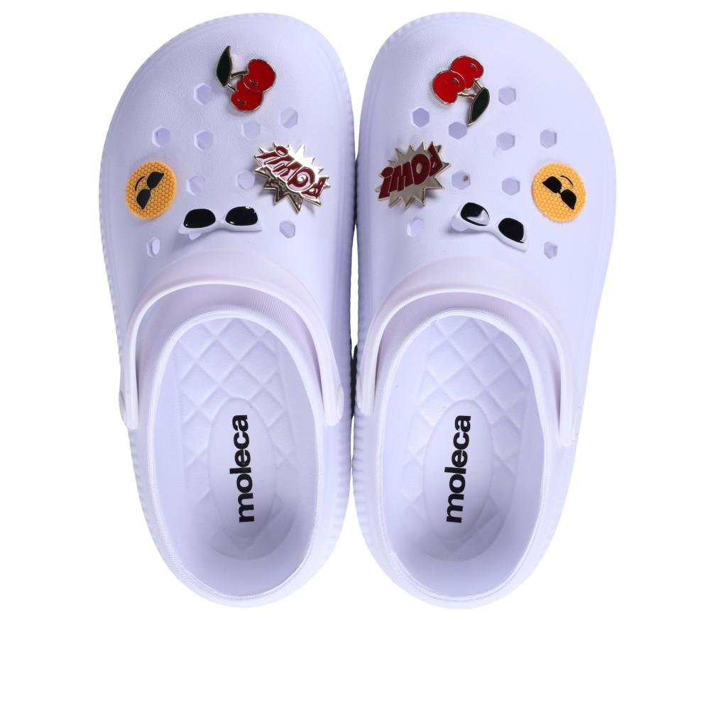 Babuche Feminina Moleca 5832.101 Branco Branco 7