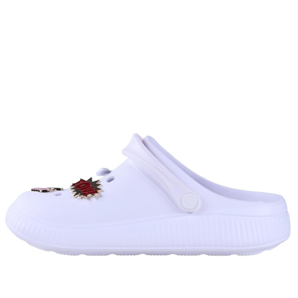 Babuche Feminina Moleca 5832.101 Branco Branco 8