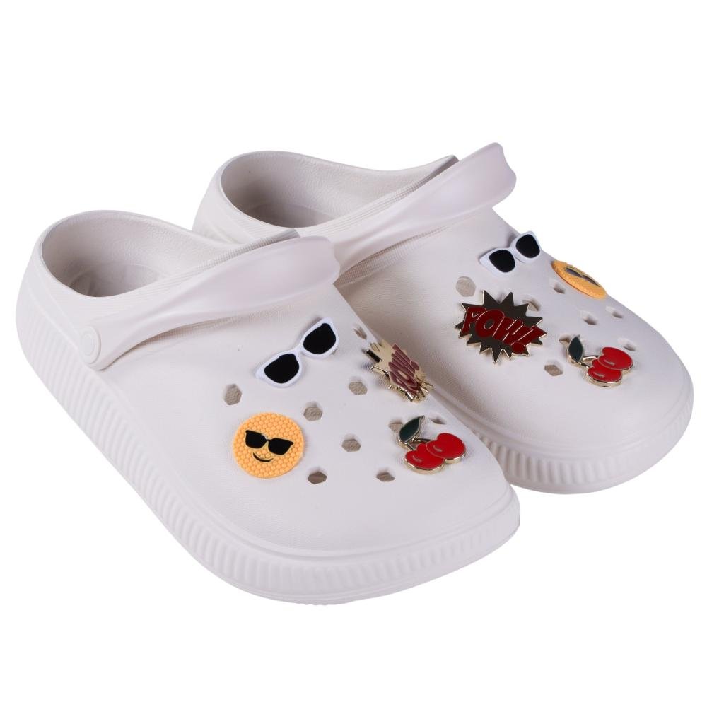 Babuche Feminino Moleca 5832,101 Branco Off Off White 2