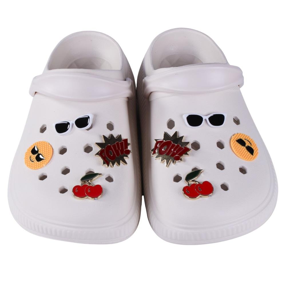 Babuche Feminino Moleca 5832,101 Branco Off Off White 7