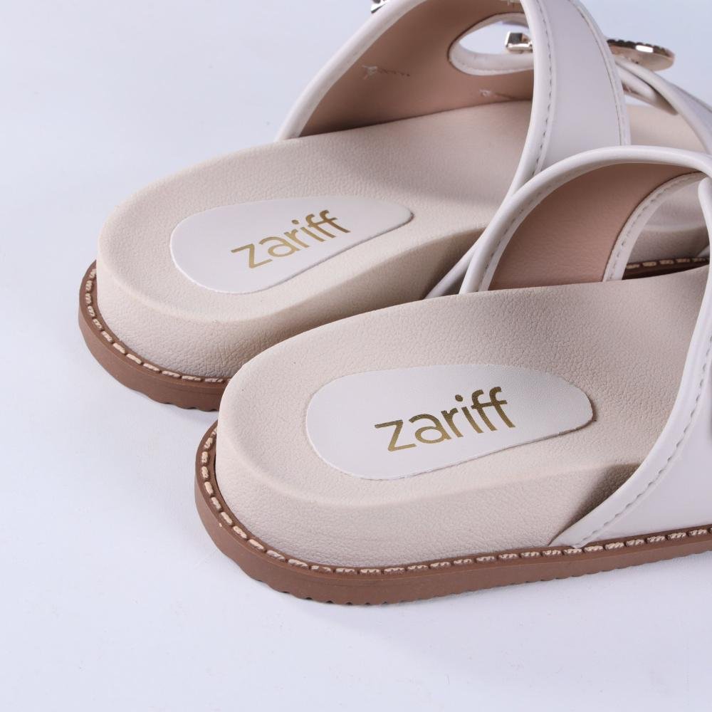 Papete Feminina Zariff U898144 Off White Branco 4