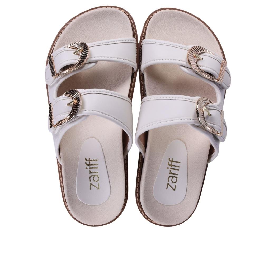 Papete Feminina Zariff U898144 Off White Branco 6