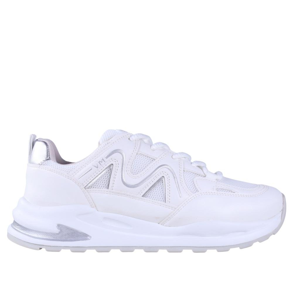 Tênis Via Marte Feminino Casual 322-001 Branco/Prata