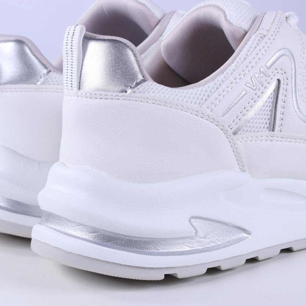 Tênis Via Marte Feminino Casual 322-001 Branco/Prata Branco 6