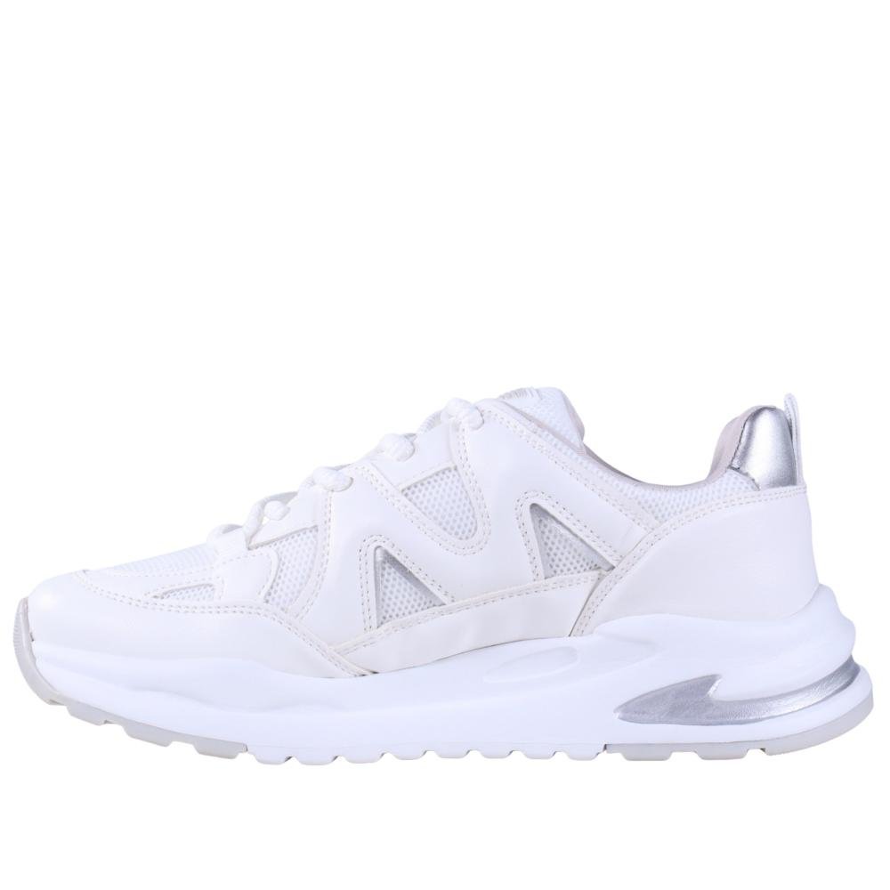 Tênis Via Marte Feminino Casual 322-001 Branco/Prata Branco 7