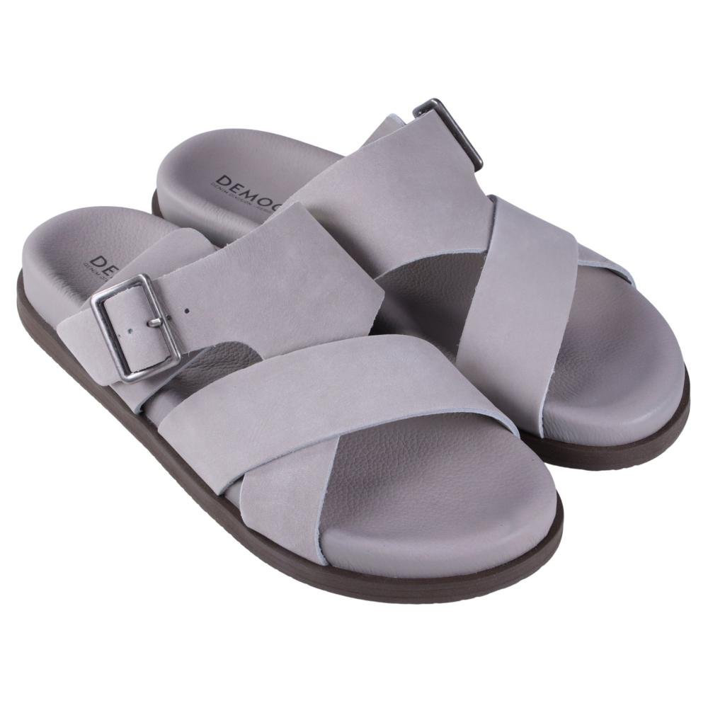 Sandália Masculina Democrata 554101 Cinza Cinza 2