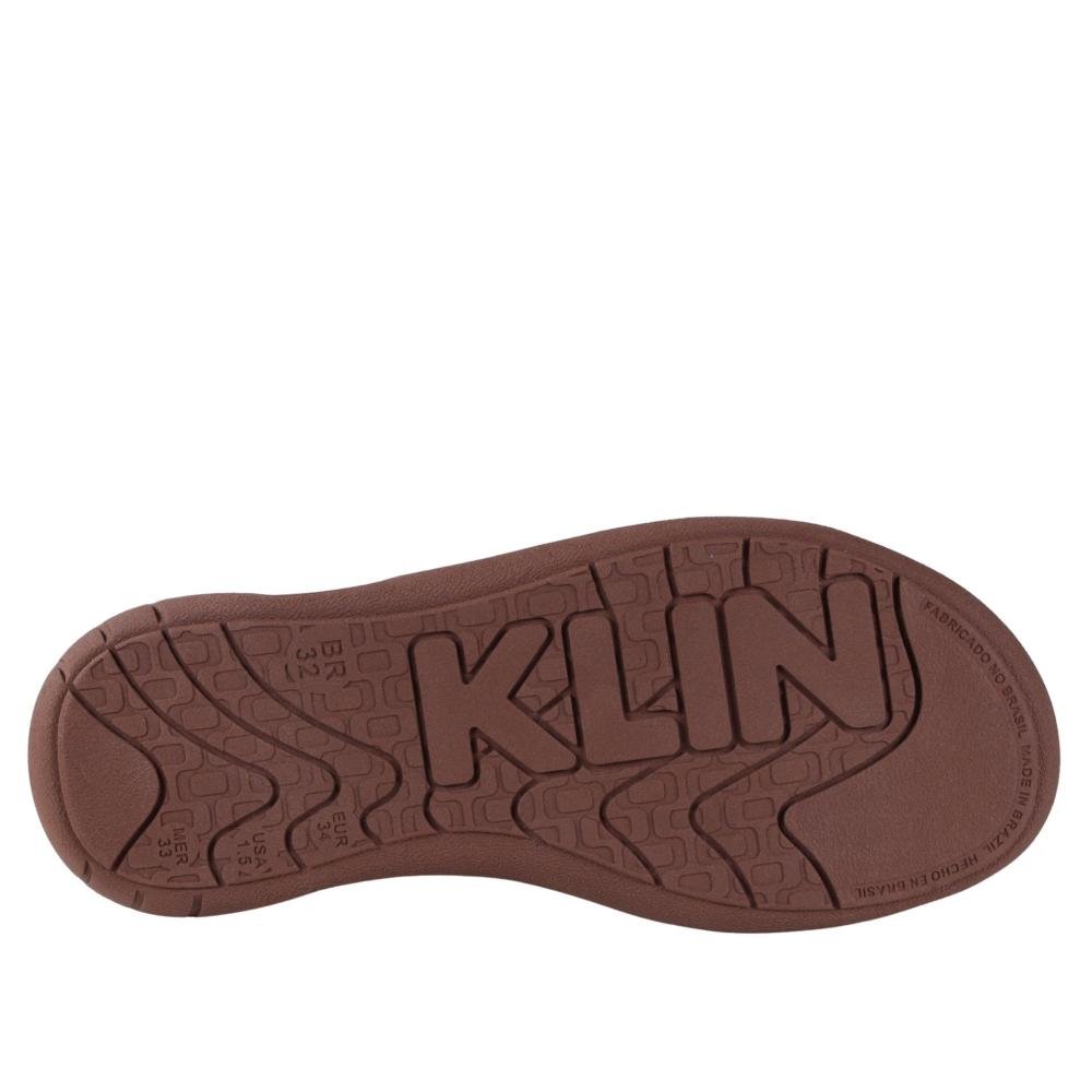 Sandália Infantil Menino Klin 129178 Whisky Marrom 6