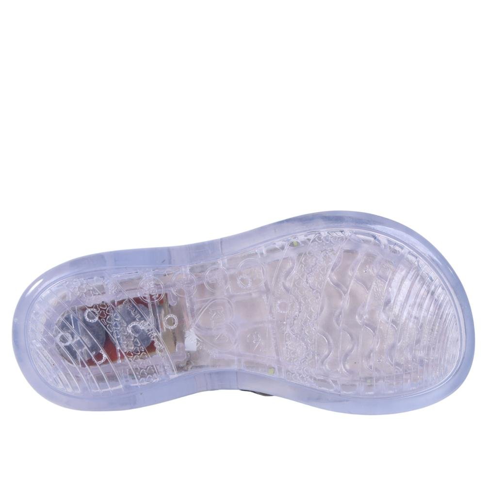 Chinelo Infantil Menina com Luzes Klin 229023 Prata Prata 5