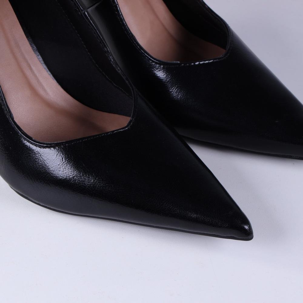 Sapato Feminino Zariff Salto Anabela 2105-6718 Preto Preto 3