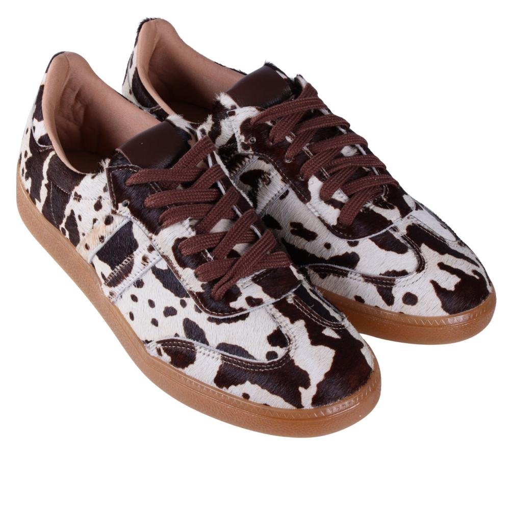 Tênis Feminino Animal Print Zariff 2101-6665 Marrom/Branco Animal Print 2