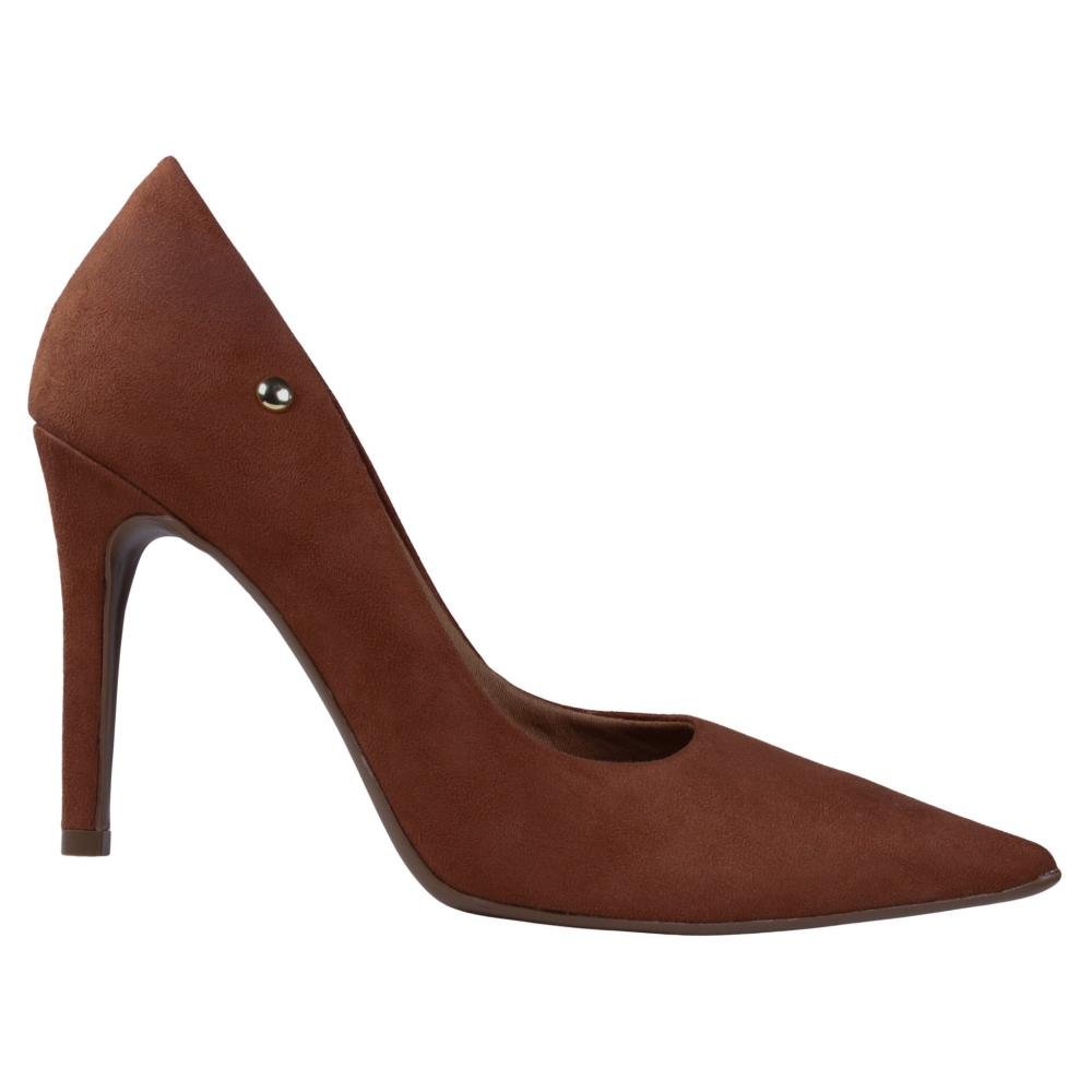 Scarpin Feminino Zariff em Camurça 9430-256 Pecan