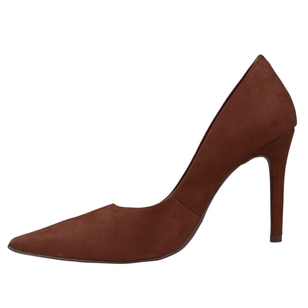 Scarpin Feminino Zariff em Camurça 9430-256 Pecan Marrom 8