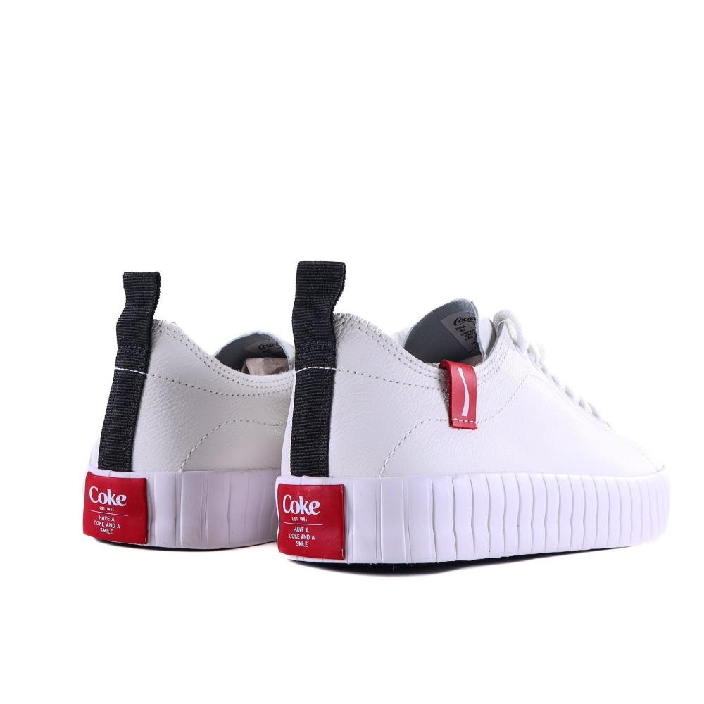 Tênis Masculino Coca-Cola Casual Cc2403 Branco Branco 4