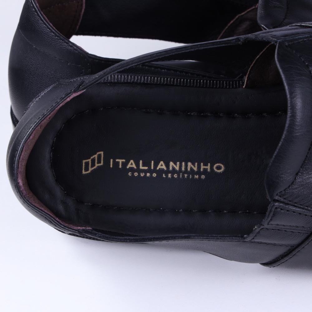 Sandália Masculina Italianinho 10340503 Preto Preto 3
