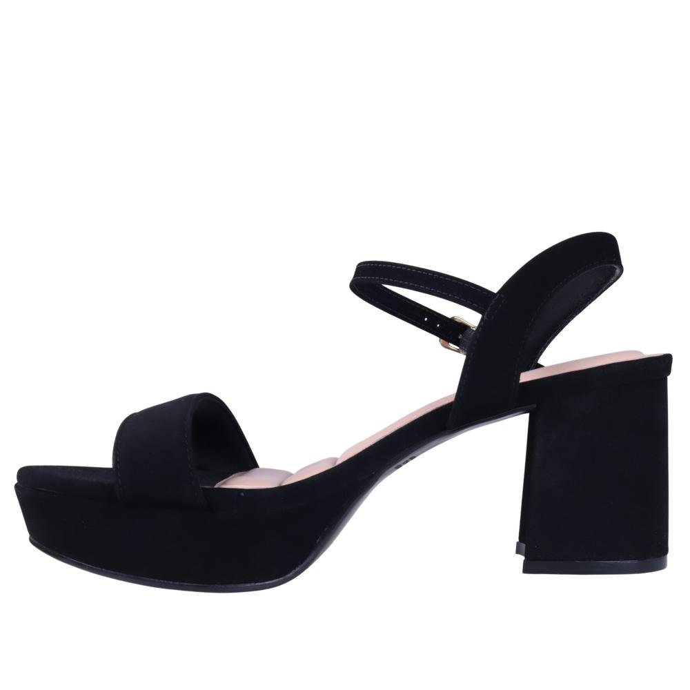Sandália Plataforma Feminina Zariff em Nobuck 5031-358 Preto Preto 7