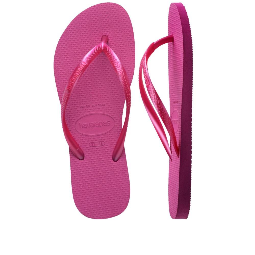 Chinelo Feminino Havaianas Slim Rosa Rosa 6