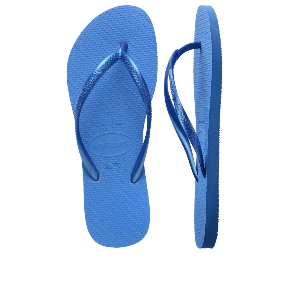 Chinelo Feminino Havaianas Slim Azul/Brilhante Azul 3