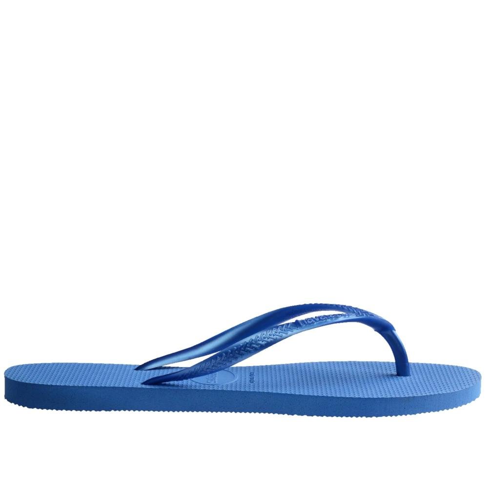 Chinelo Feminino Havaianas Slim Azul/Brilhante Azul 4