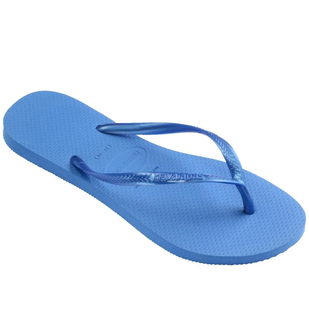 Chinelo Feminino Havaianas Slim Azul/Brilhante Azul 5