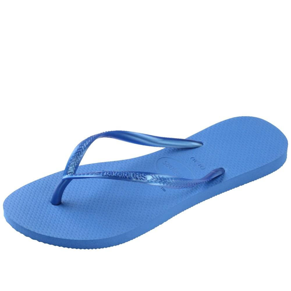 Chinelo Feminino Havaianas Slim Azul/Brilhante Azul 6
