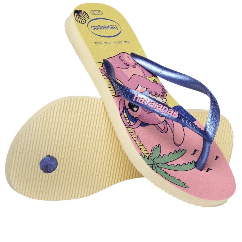 Chinelo Infantil Feminino Havaianas Slim Buttercream Azul 2