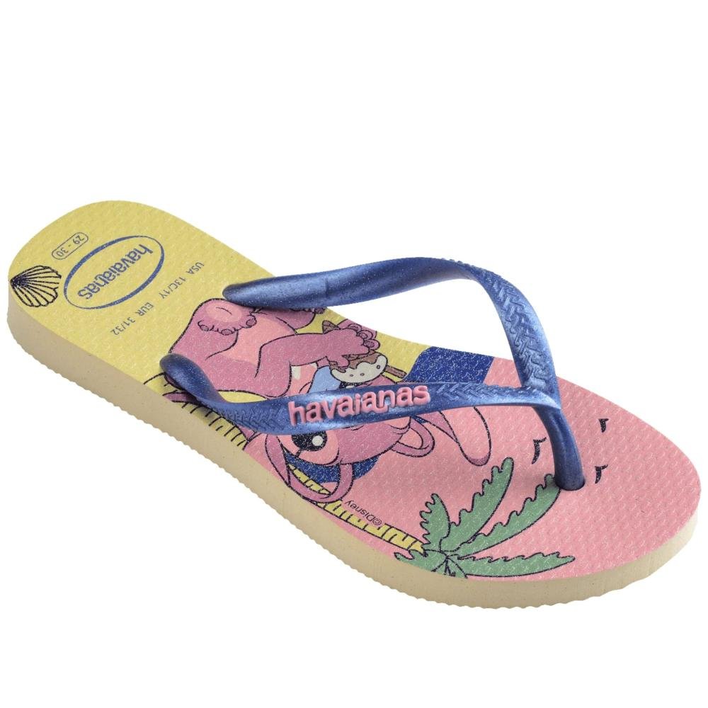 Chinelo Infantil Feminino Havaianas Slim Buttercream Azul 3