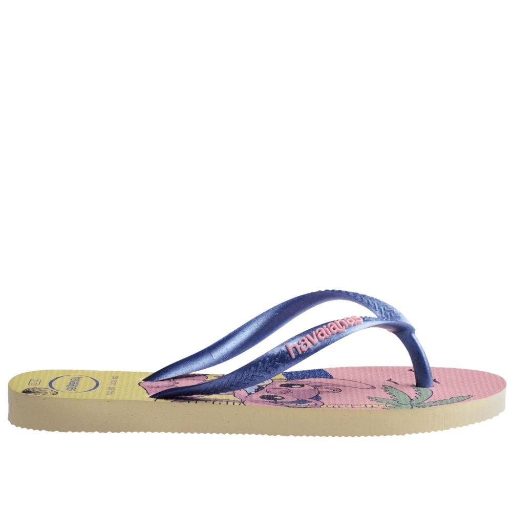 Chinelo Infantil Feminino Havaianas Slim Buttercream Azul 4