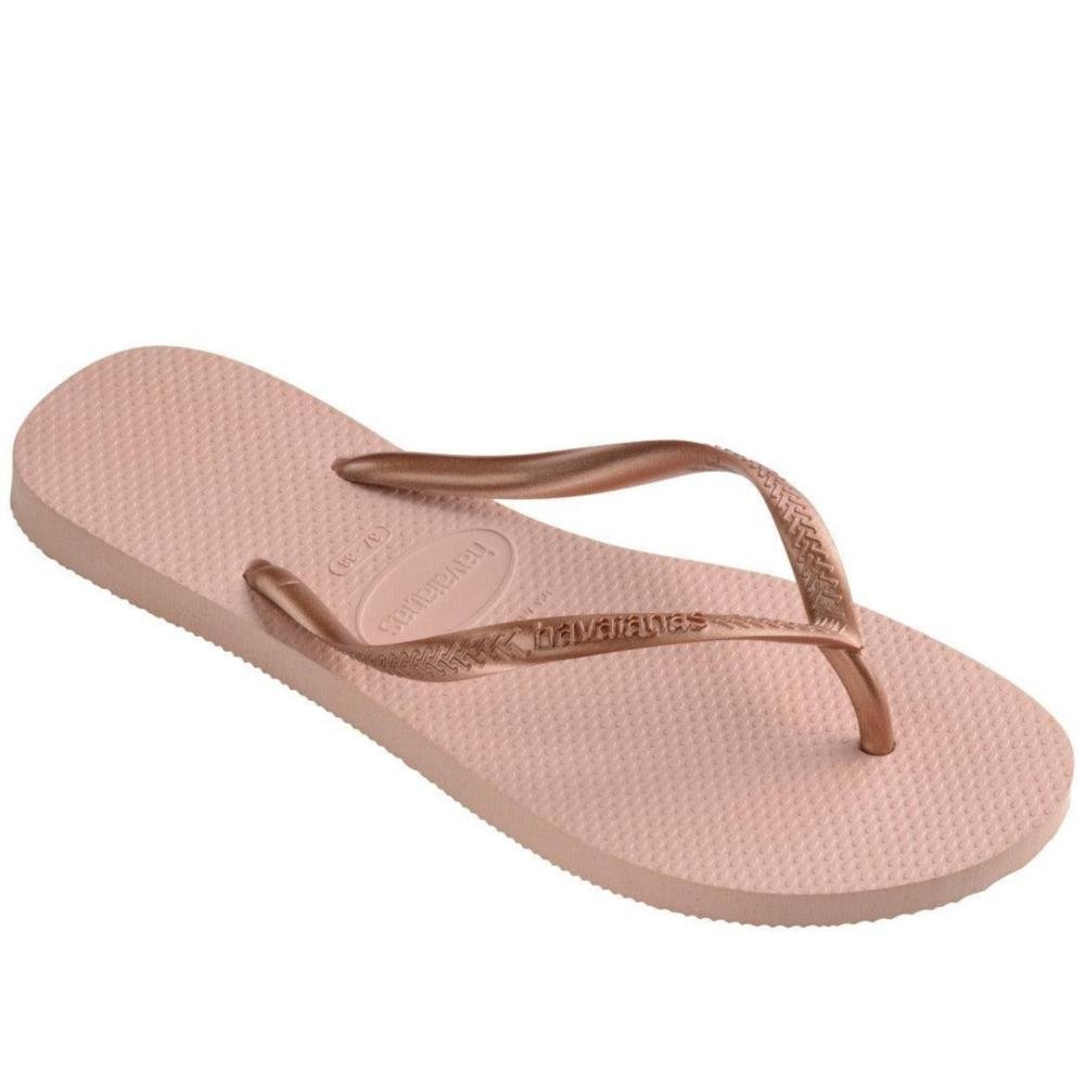 Chinelo Feminino Havaianas Slim Rosa Ballet Bronze 4