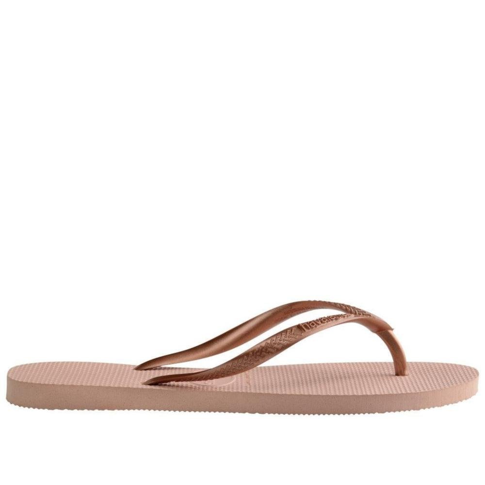 Chinelo Feminino Havaianas Slim Rosa Ballet Bronze 5