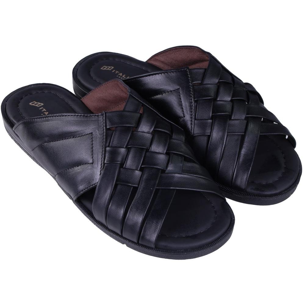 Chinelo Masculino Italianinho 10340101 Preto Preto 2