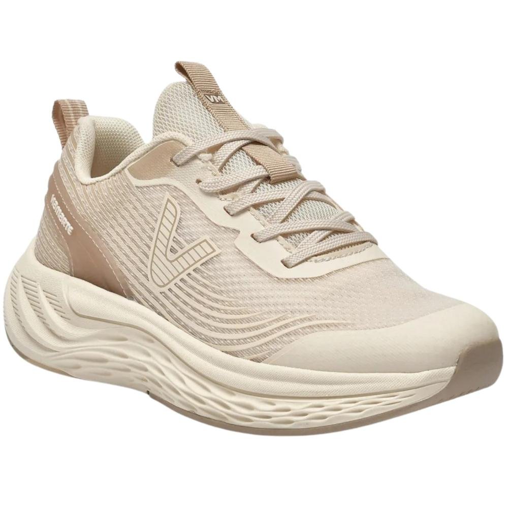 Tênis Running Via Marte Feminino 324-001 Bege Bege 4