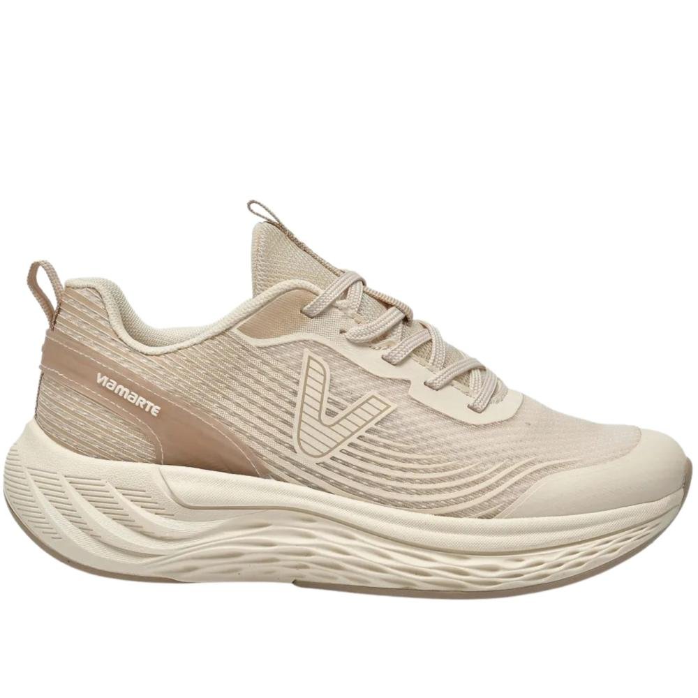 Tênis Running Via Marte Feminino 324-001 Bege