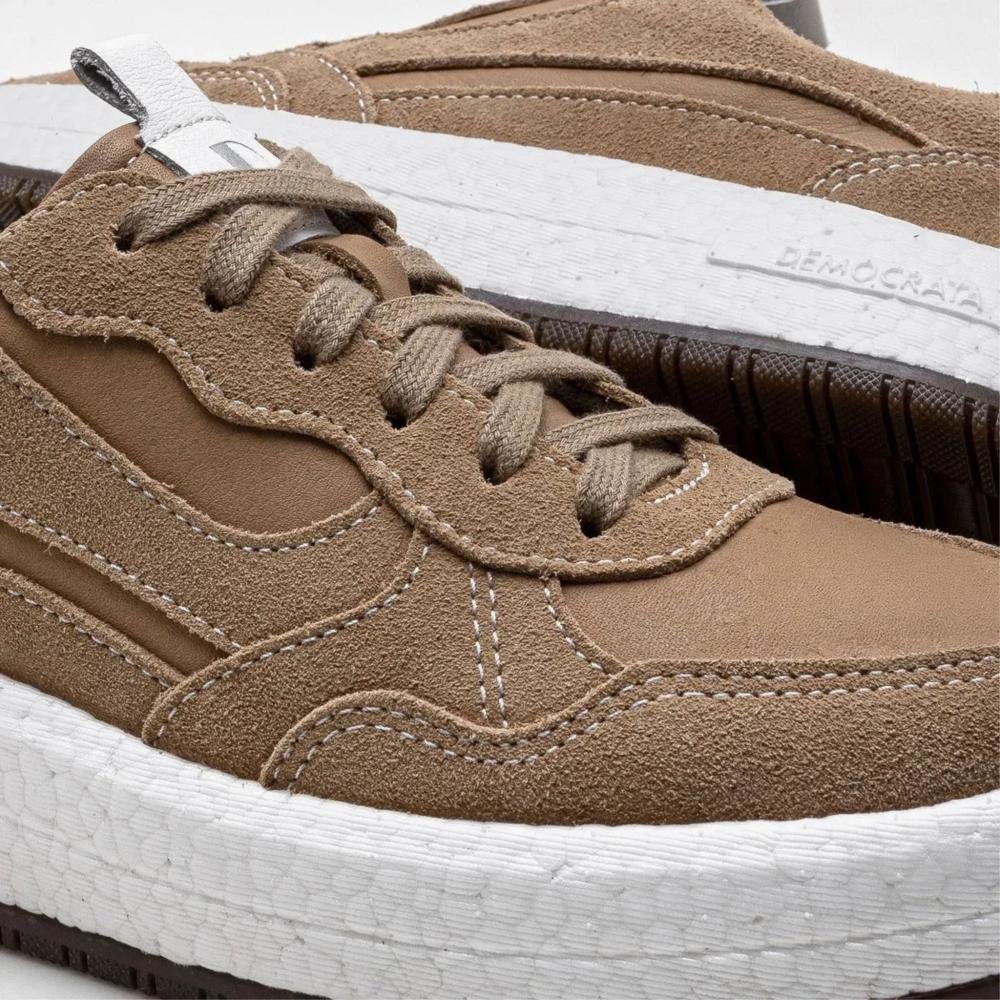 Tênis Feminino Casual Democrata 618104 Areia Bege 2