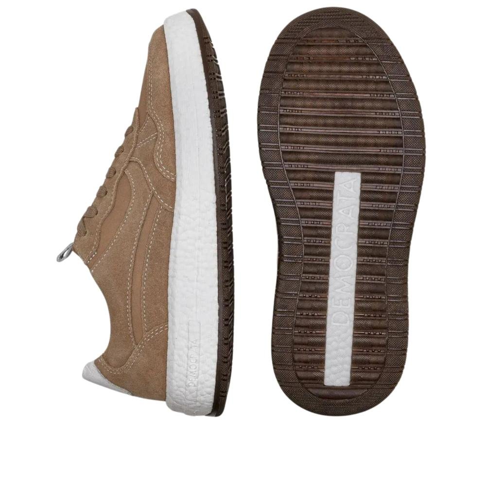 Tênis Feminino Casual Democrata 618104 Areia Bege 4