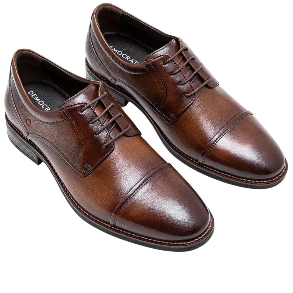 Sapato Masculino Democrata 627101 Tan Marrom 2
