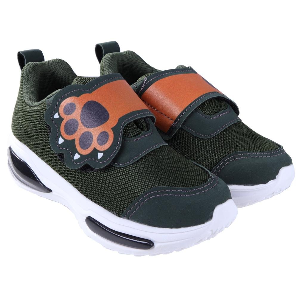 Tênis Infantil Menino Mini-pé com LED 2501. Verde Verde 2