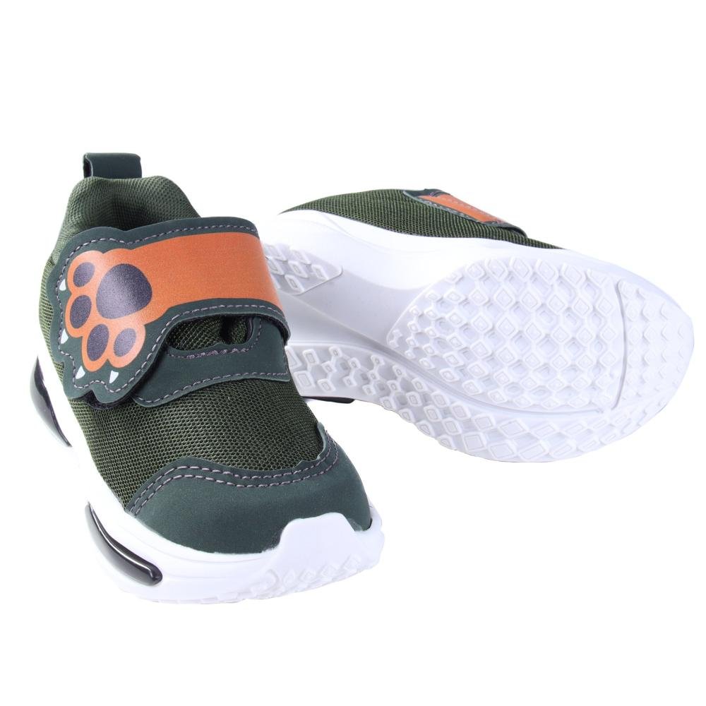 Tênis Infantil Menino Mini-pé com LED 2501. Verde Verde 5