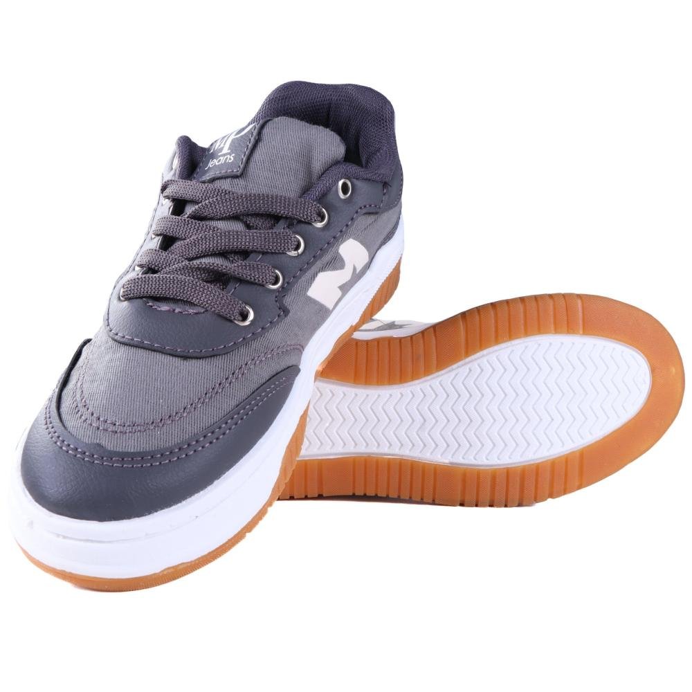 Tênis Infantil Menino Mini-pé 2524 Grafite Cinza 4