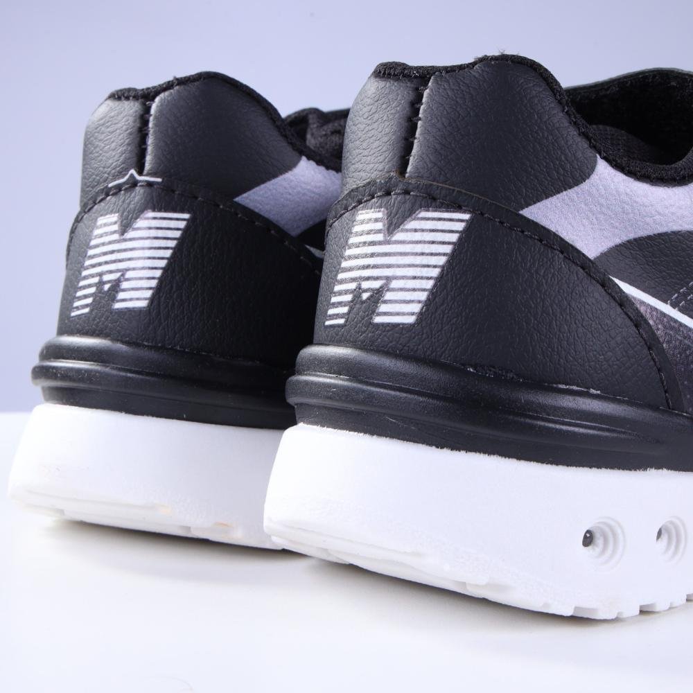 Tênis Infantil Menino Mini-pé 2507. Preto/Branco Preto 3