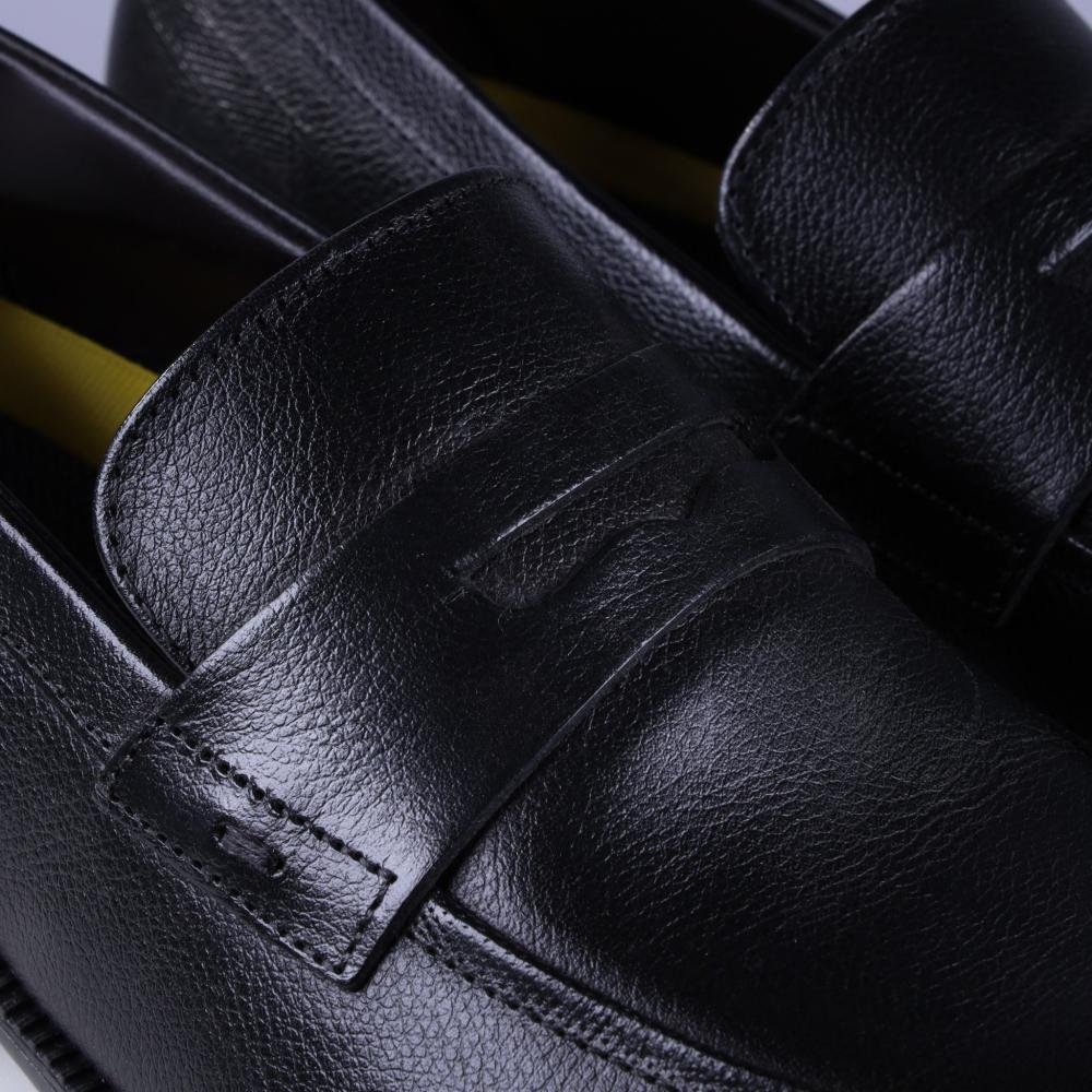 Sapato Masculino Democrata Mocassim 282206 Preto Preto 3